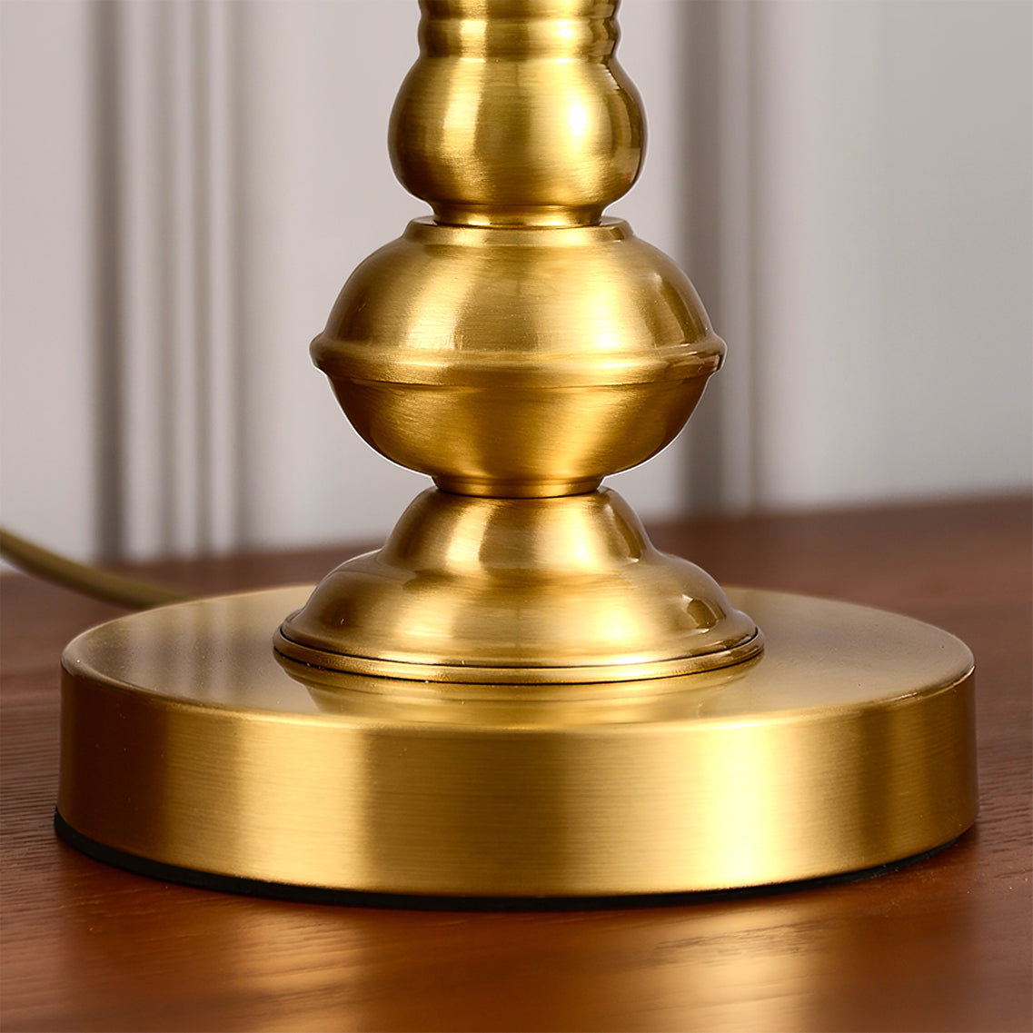 Vintage Brass Table Lamp  Tulip Glass Shade Design - Product detail 11