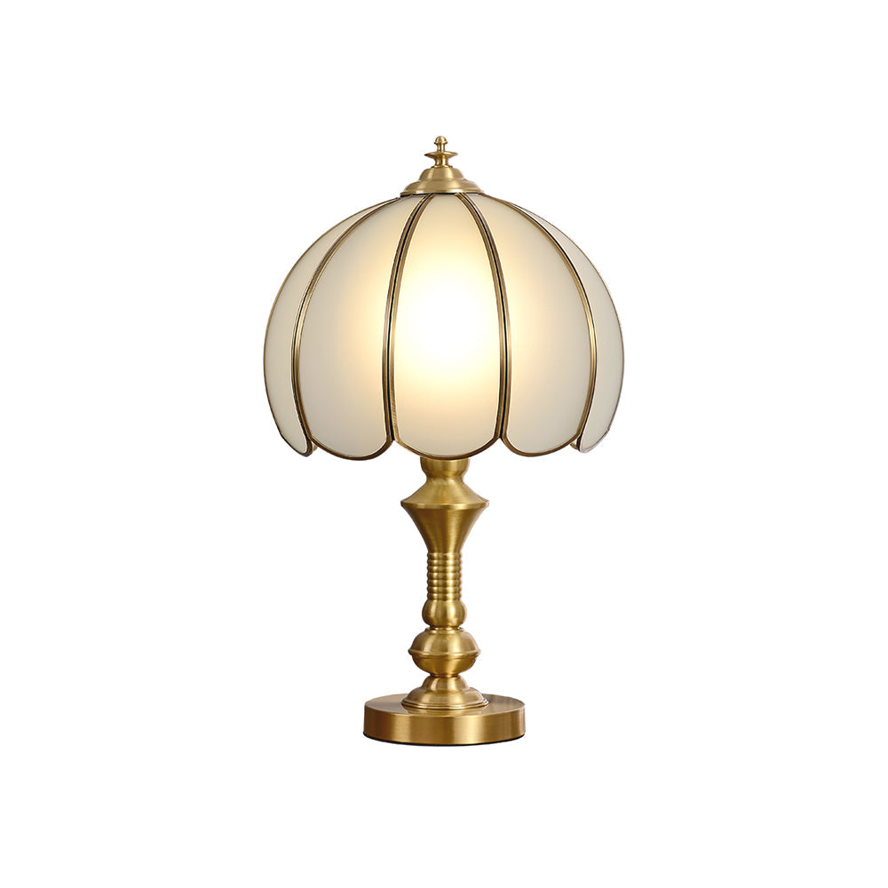 Vintage Brass Table Lamp  Tulip Glass Shade Design - Product detail 15