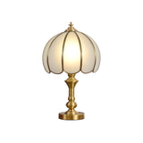 Vintage Brass Table Lamp  Tulip Glass Shade Design - Product detail 15