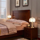Vintage Brass Table Lamp  Tulip Glass Shade Design - Product detail 6
