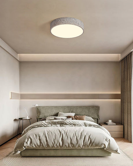 Modern Ceiling Light  Brutalist Gray Round Design - Product detail 10