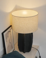 Modern Ceramic Table Lamp  Ribbed Base Design - Product detail 17