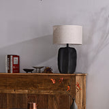 Modern Ceramic Table Lamp  Ribbed Base Design - Product detail 7