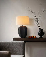 Modern Ceramic Table Lamp  Ribbed Base Design - Product detail 9