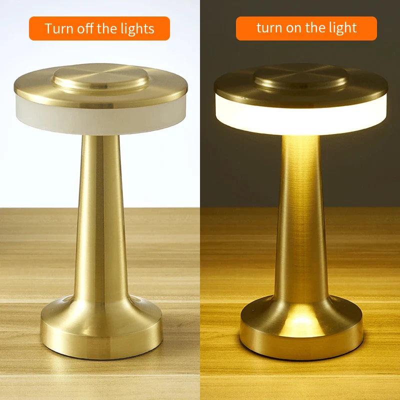 Modern LED Table Lamp  Touch Control Metallic Design - Product detail 6