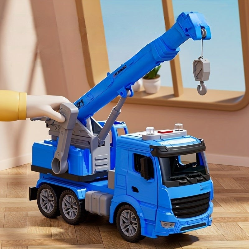 Construction Crane Truck  Interactive Educational Vehicle with Moving Arm - Detailed view