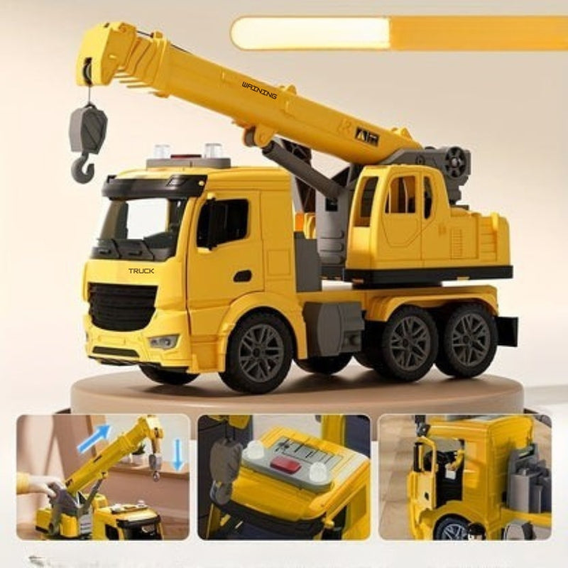 Construction Crane Truck  Interactive Educational Vehicle with Moving Arm - Product example