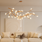 Branch Chandelier  Organic Glass Flower LED Design - Product example