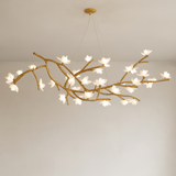 Branch Chandelier  Organic Glass Flower LED Design - Product detail 7