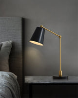 Modern Task Desk Lamp  Brass and Black Metal Design - Product detail 9