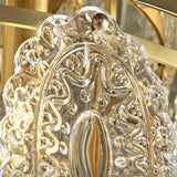 Crystal Ceiling Light  Copper Frame Glass Droplets - Product detail 9