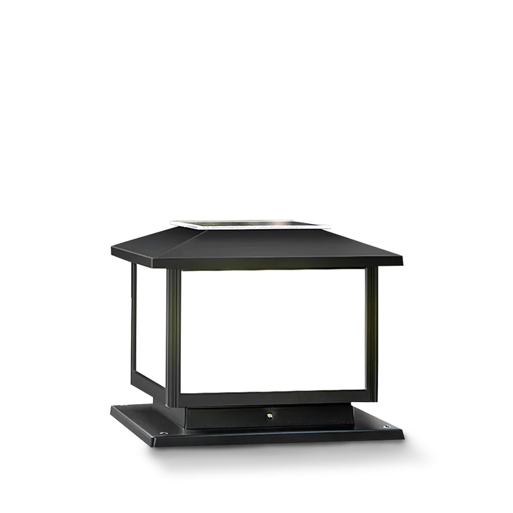 Modern Solar Lantern  Black Metal Garden Light - Product detail 17
