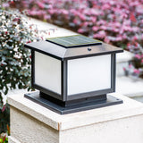 Modern Solar Lantern  Black Metal Garden Light - Product detail 5
