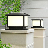 Modern Solar Lantern  Black Metal Garden Light - Product detail 6