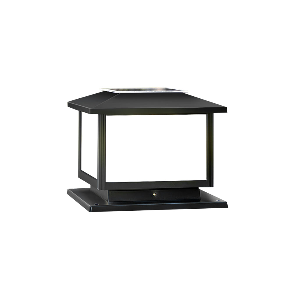 Modern Solar Lantern  Black Metal Garden Light - Product detail 16