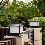 Modern Solar Lantern  Black Metal Garden Light - Product detail 8