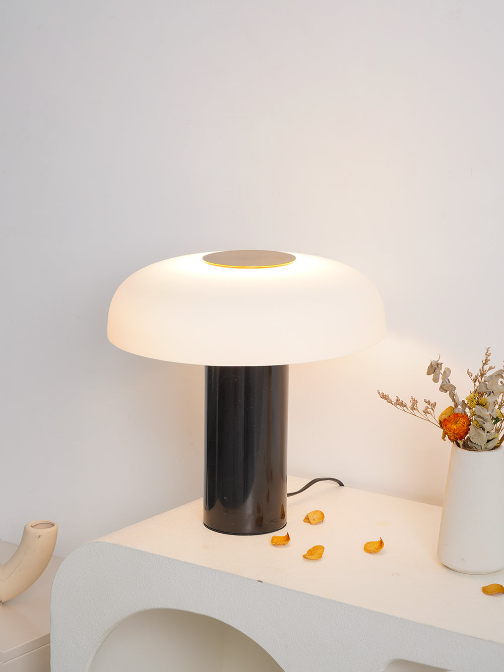 Modern Table Lamp  Black Marble Glass Design - Product detail 13
