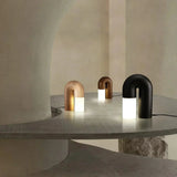Minimalist Table Lamp  Natural Wood Arch Design - Product detail 9
