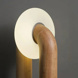 Modern Touch LED Table Lamp  Wood Curved Design - Product detail 4