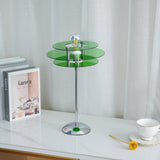 Modern Geometric Table Lamp  Orange Acrylic Disc Design - Product detail 10