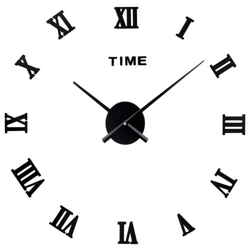 Modern Wall Clock  Roman Numeral Silver Mirror Design - Product detail 6