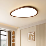 Modern Wooden Ceiling Light  Ultra Thin Oval LED Panel - Product detail 6