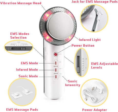 Ultrasonic Body Massager  EMS Technology With 5 Intensity Levels - Product detail 6