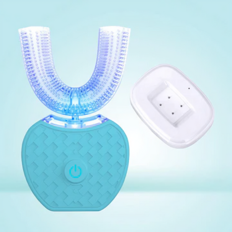 Ultrasonic Electric Toothbrush  U-Shaped Blue Light Whitening - Product example