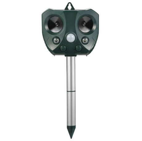 Solar Ultrasonic Bird Repeller  Motion Sensor Garden Protection - Product showcase