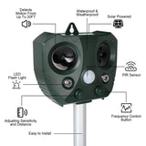 Ultrasonic Bird Repeller  Solar Powered Motion Sensor Pest Control - Detailed view