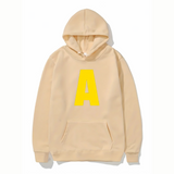 Unisex Letter Hoodie  Bold Yellow A Design - Product detail 5