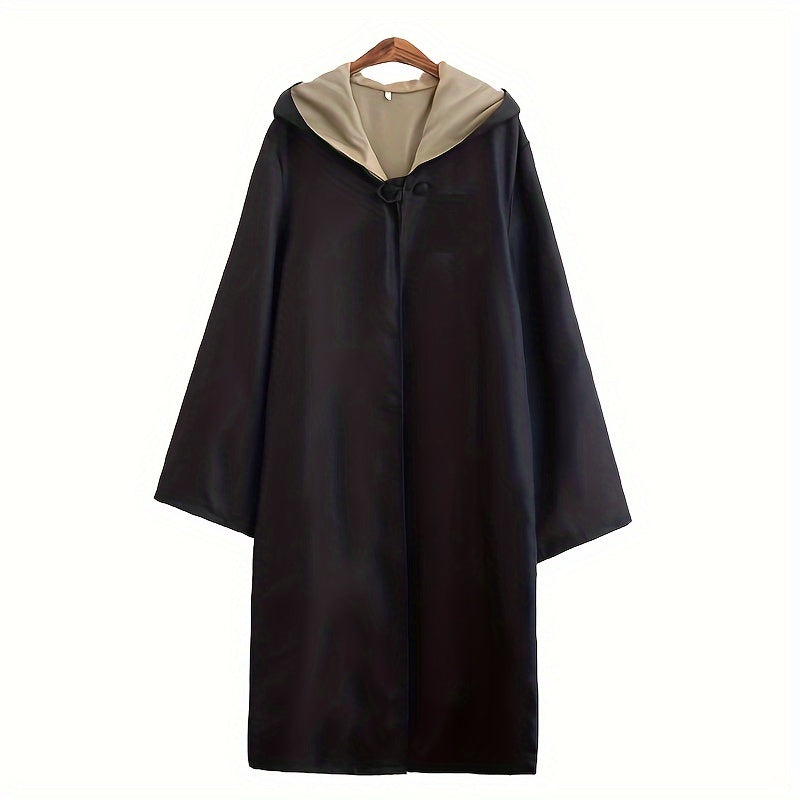 Hooded Halloween Robe  Reversible Brown and Red Design - Product detail 8