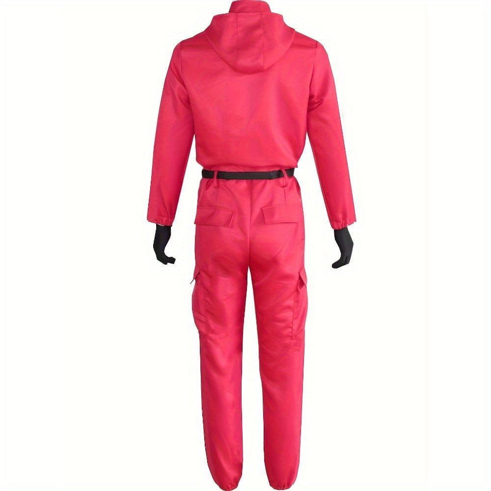 Unisex Halloween Jumpsuit  Hooded TV Series Costume With Accessories - Product example