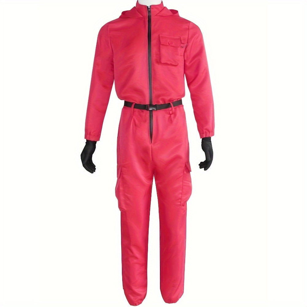 Unisex Halloween Jumpsuit  Hooded TV Series Costume With Accessories - Product detail 4