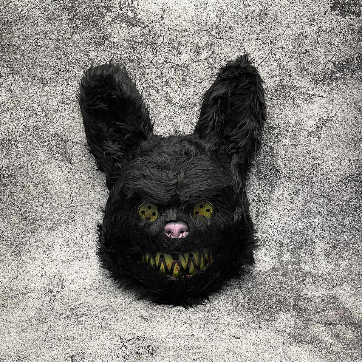 Halloween Furry Mask  Black Monster Character Design - Product showcase