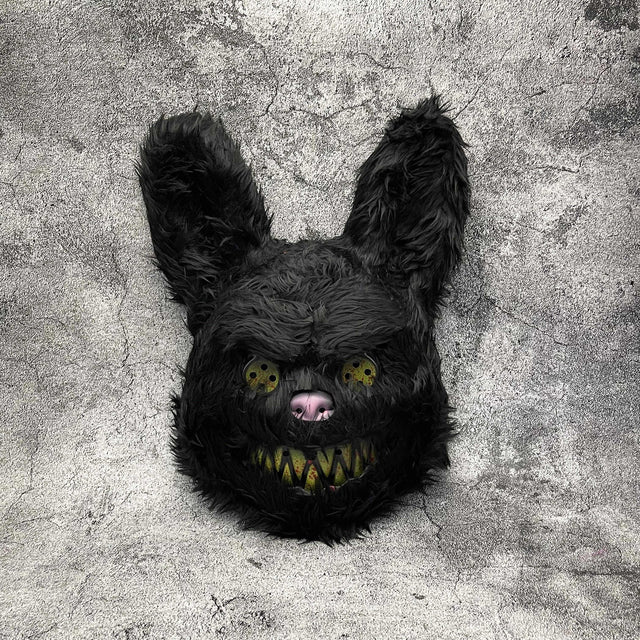 Halloween Furry Mask  Black Monster Character Design - Product showcase
