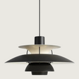 Scandinavian Pendant Light  Layered Metal Disc Design - Product showcase