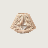 Geometric Wooden Ceiling Light  Natural Jute Rope Design - Product showcase