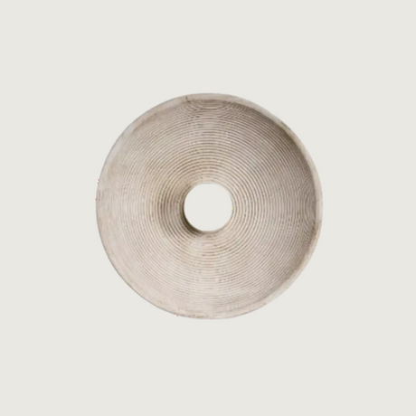 Organic Wall Light  Ceramic Concentric Pattern - Product showcase