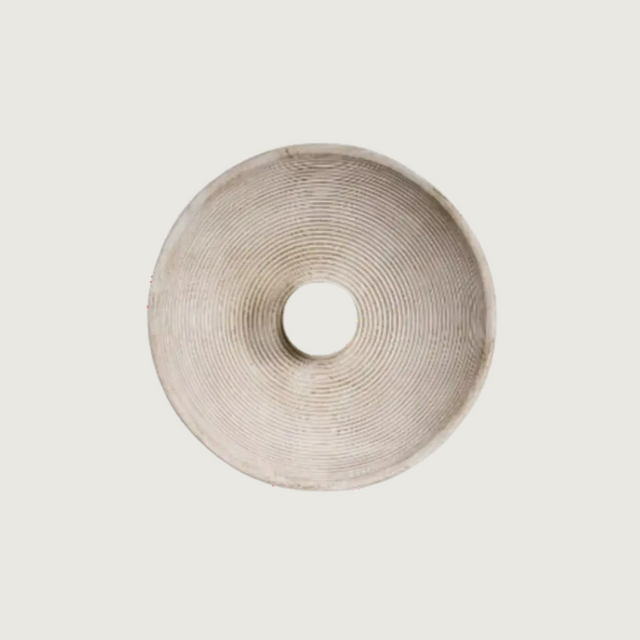 Organic Wall Light  Ceramic Concentric Pattern - Product showcase