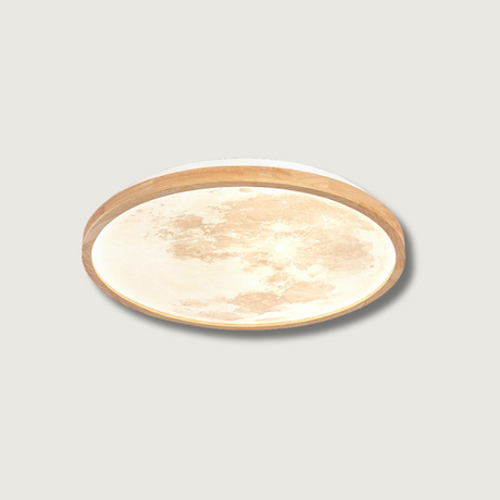 Modern LED Ceiling Light  Natural Wood Frame Design - Product showcase
