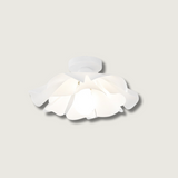 Floral Ceiling Light  White Acrylic Petal Design - Product showcase