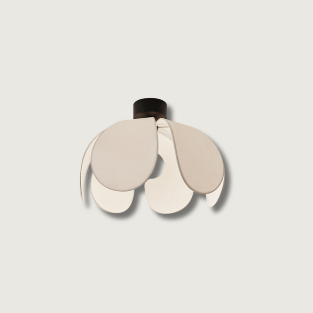 Modern Floral Ceiling Light  White Petal Design - Product showcase
