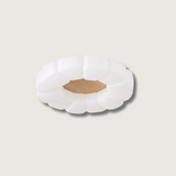 Modern Floral Ceiling Light  White Acrylic Petal Design - Product showcase