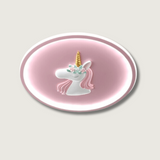 Kids Unicorn Ceiling Light  Pink LED Floral Design - Product showcase
