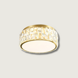 Crystal Ceiling Light  Modern Gold Rim Design - Product showcase