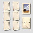Wooden Photo Frame Set  Natural Wood DIY Display Frames - Product showcase