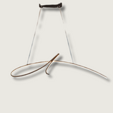 Modern LED Chandelier  Curved Aluminum Design - Product showcase