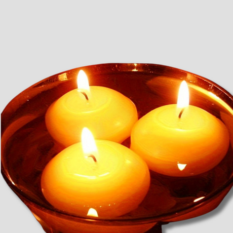 Floating Candles Set  Smokeless Paraffin Wax Design - Product showcase