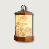 Portable Table Lamp  Battery Powered Vintage Scene Design - Product showcase